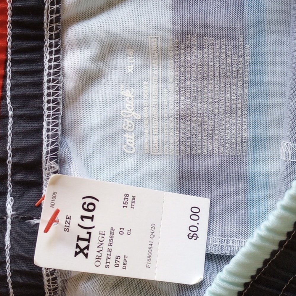 NWT Cat & Jack Pajama Set I Only Pause For Pizza XL 16 Top Bottom Shorts - Picture 4 of 8